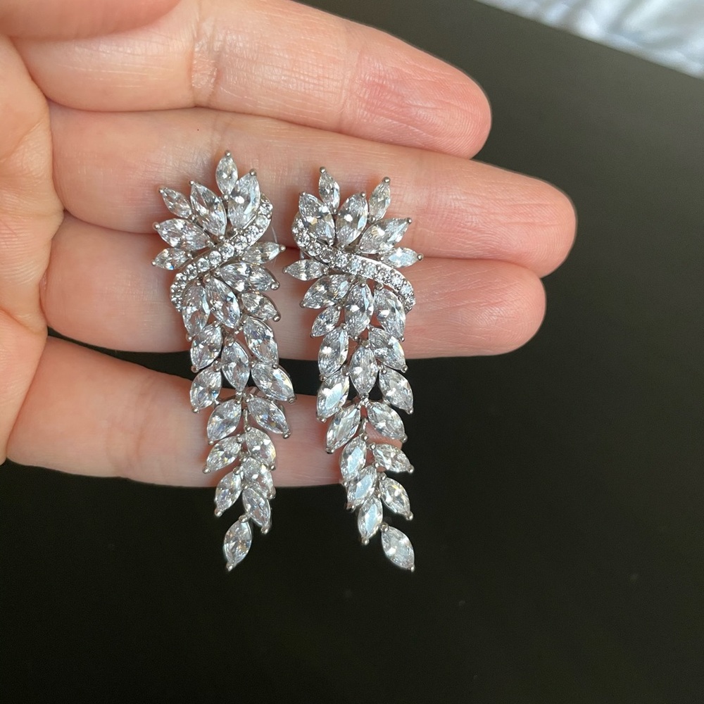 Silver/ rhodium plated Earrings